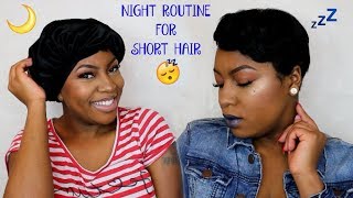 How To Maintain A Pixie Cut  Nightly Routine [upl. by Alameda817]