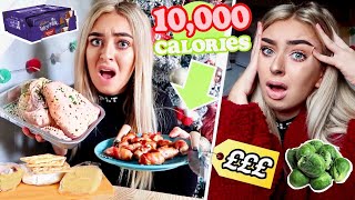 I TRIED to EAT 10000 Calories in 24 HOURS Girl VS Food Christmas Edition [upl. by Goebel515]