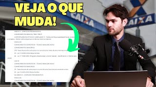 🚨 URGENTE Mudou o Conteúdo Nova Retificação no Edital do Concurso da Caixa 2024 [upl. by Adnana695]