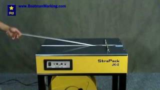 Strapack JK2 Strapping Machine Operation Video [upl. by Lajes]