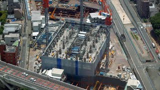 グランドシティタワー池袋、プラウドタワー池袋の建設状況（2024年7月20日） [upl. by Sutelc60]