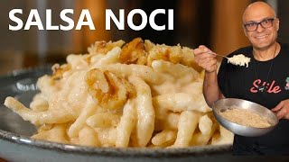 Salsa Noci ricetta delle trofie in salsa Noci o pesto di noci [upl. by Magnusson750]