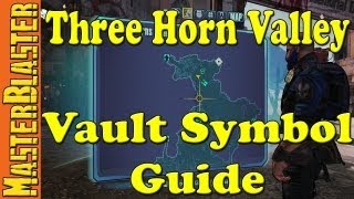 Borderlands 2 Three Horn Valley Cult Of The Vault Challenge Locations [upl. by Llesram]