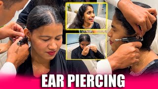 ഷാമിക്കും അഞ്ചിക്കും കാത്കുത്ത് 🤩  EAR PIERCING VLOG  ഷാമി കരഞ്ഞു 🥹 [upl. by Creight59]