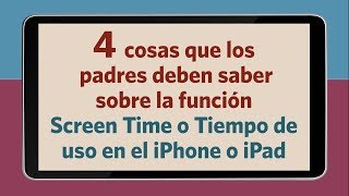 ¿Cómo configurar TIEMPO DE USO o SCREEN TIME [upl. by Rheims]