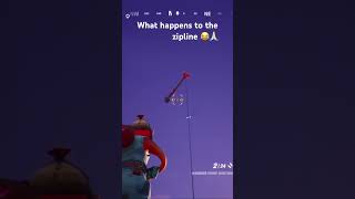 What happens to the zipline funny fortnite fortnitefunny [upl. by Alleinad]