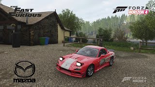 MAZDA RX7 de Toretto Fast and Furious  Forza Horizon 4  Logitech G29 [upl. by Older]