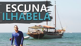 ILHABELA  JABAQUARA E PRAIA DA FOME DE ESCUNA [upl. by Vetter611]