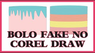 Bolo redondo fake no Corel Draw [upl. by Eednil]