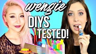 Wengie DIYs  Life Hacks TESTED DIY Edible School Supplies Life Hacks DIY Instant Ice amp More [upl. by Monique]