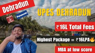 UPES Dehradun MBA and BBA  Fees  Hostel  Placements  CAT Score Honest Review [upl. by Ewell]