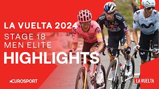 CYCLING PERFECTION 👌  La Vuelta a España Stage 18 Highlights  Eurosport Cycling [upl. by Jahdai53]