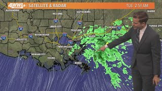 New Orleans Weather Soggy Tuesday strong storms possible Wednesday [upl. by Sucramed]