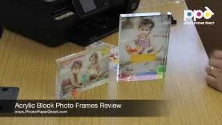 Acrylic Block Photo Frames Review [upl. by Novej]