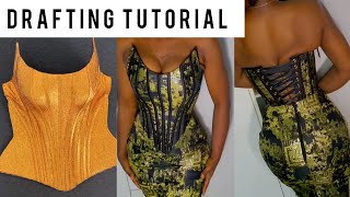 How to Cut and sew an Overbust Corset with a Trendy Neckline Style [upl. by Chilson]