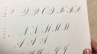 Copperplate Majuscules Parts 4 5 and 6 [upl. by Aikemal]