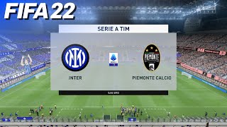 FIFA 22  Inter Milan vs Piemonte Calcio Juventus  San Siro  PS5 [upl. by Ahsiruam]