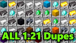 ALL WORKING DUPLICATION GLITCHES for 121 MINECRAFT BEDROCK Edition [upl. by Aynotel]