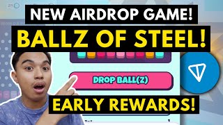 BALLZ OF STEEL I NEW AIRDROP MINI GAME EARLY REWARDS FOR PLAYERS I AIRDROP COMING SOON [upl. by Anerda]