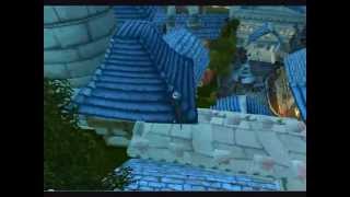 How to Get on Top of Stormwind Roofs Without Flying Mount WotLK Classic [upl. by Yanrahs]