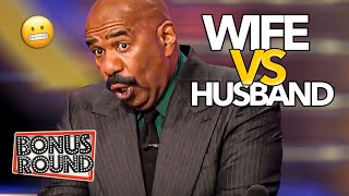 Wife VS Husband Funny Answers On Family Feud With Steve Harvey [upl. by Decrem289]