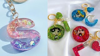 Resin puzzle keychain  Make a very cheap key chain and give it to your friends [upl. by Akiehsal]