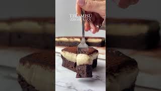 Tiramisu meets brownies for the most decadent dessert food veganfriendlydessert short [upl. by Harms]