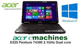 Installing Acer eMachine E525 graphics driver for windows 10 64 bit [upl. by Herson]