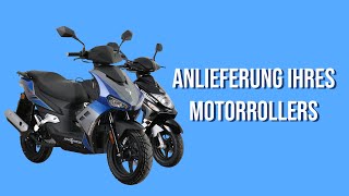 Alpha Motors Motorroller Anlieferung [upl. by Tildy]