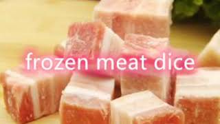 2020Frozen meat chicken bone cube dice cutter machine [upl. by Eanar]