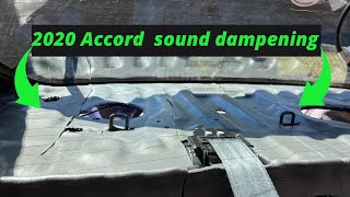 2020 Honda Accord 15 Turbo Trunk sound dampening installation [upl. by Ruhtra96]