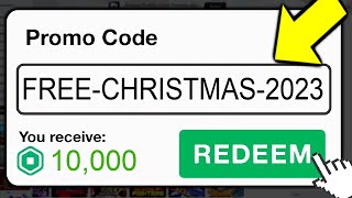 This SECRET Promo Code Gives FREE ROBUX Roblox Christmas 2023 [upl. by Nelluc]