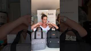 Babymel Georgi ECO backpack Nappy Bag Demo [upl. by Hintze]