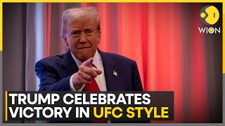 Trump Celebrates Victory In UFC Style  World News  USA News  English News Latest [upl. by Naget568]