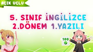 5 Sınıf İngilizce 2Dönem 1Yazılı 2024 [upl. by Mcknight]