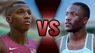 Erriyon Knighton vs Letsile Tebogo in 200m  Lausanne Diamond League 2024 [upl. by Yennaiv]