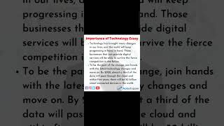 Information about technology essay [upl. by Nelle]