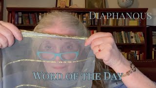 Word  1 Week  20  Diaphanous [upl. by Dobrinsky833]