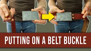 How to Put on a Belt Buckle [upl. by Llerdnam920]