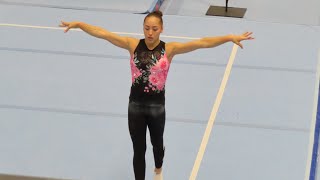 Algerian Gymnast Kaylia Nemour trains in Switzerland for Swiss Cup 🇨🇭  November 9th 2024 [upl. by Arel308]