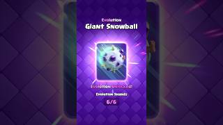 Evolution Giant Snowball Guide ❄️ clashroyale shorts CozyClashmas [upl. by Tabina]