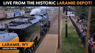 Laramie Wyoming USA  Virtual Railfan LIVE [upl. by Bore]