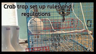 Crab trap set up rules and regulations [upl. by Nilad]