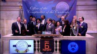 Office of the Comptroller of the Currency rings the NYSE Opening Bell [upl. by Lemyt]