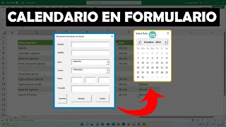 Insertar CALENDARIO FLOTANTE en Formularios VBA de Excel 📆 [upl. by Geralda]