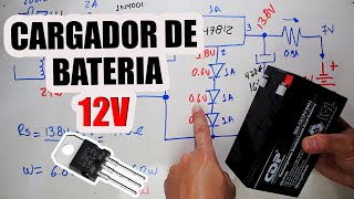 Cargador De Batería 12V Con Regulador 7812  Diseño Diagrama [upl. by Anay]