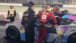 Chandler Smith Frustrated with Teammate Sheldon Creed PostRace at Bristol [upl. by Ellahcim376]