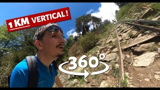 Kilomètre Vertical de Fully parcours complet 360° 4K 🇨🇭 [upl. by Imorej]