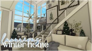 Bloxburg  Luxurious Winter Family Home  Roblox  House Build [upl. by Zzaj722]