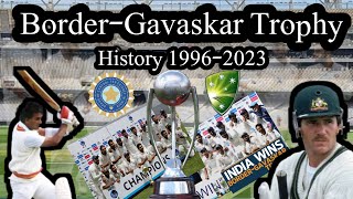 border gavaskar trophy 19962023  Ind vs aus  test series  cricket [upl. by Publius900]